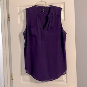 Torrid deep purple tank blouse